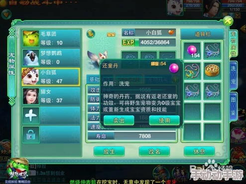 仙剑世界宠物如何高效养成？